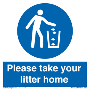 Please take your litter home
